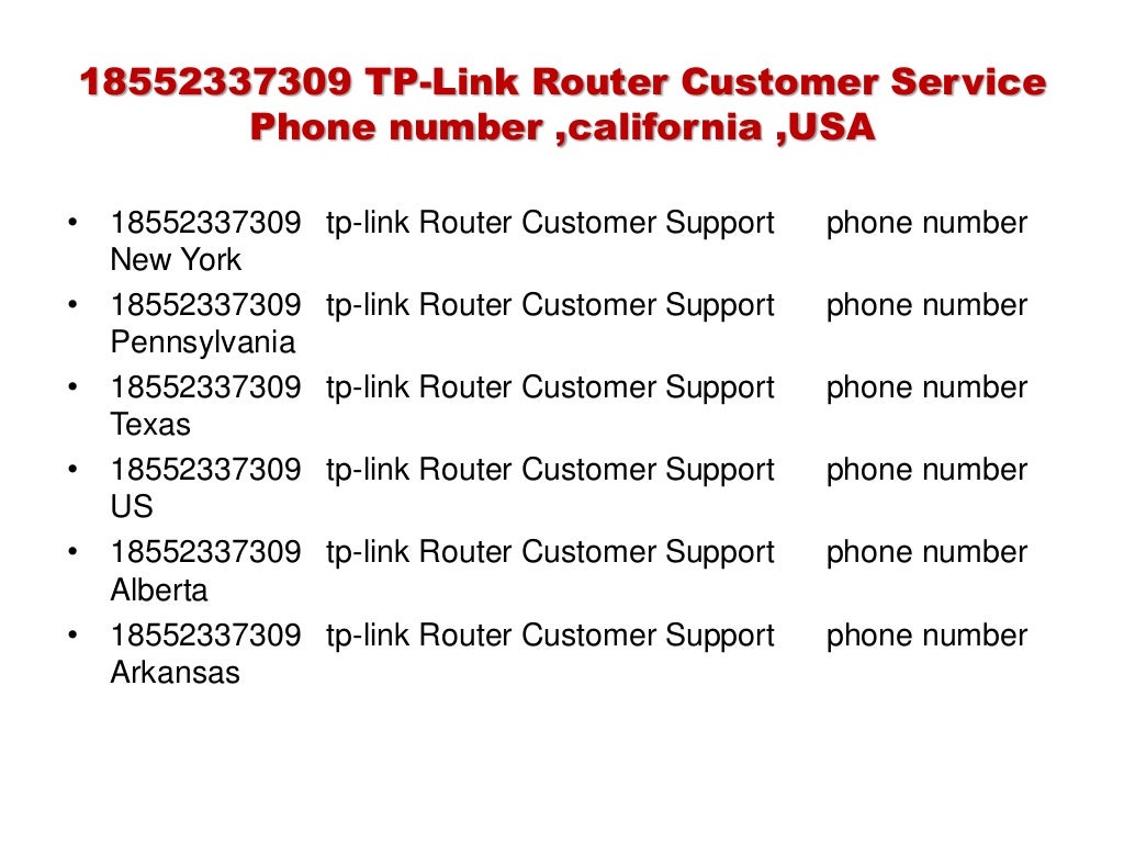 18552337309 tp link router customer service phone number