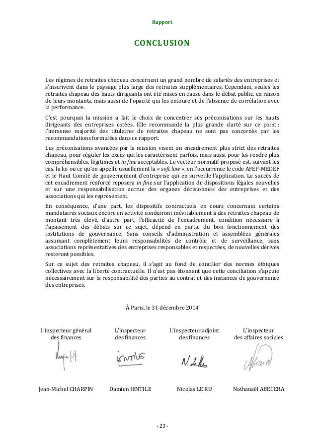 Rapport commun IGAS et IGF sur l'encadrement des retraites Rapport commun IGAS et IGF sur l'encadrement des retraites