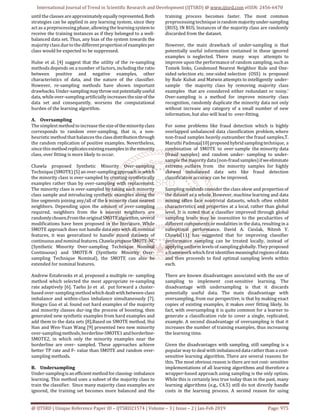 Analysis of Imbalanced Classification Algorithms A Perspective View | PDF