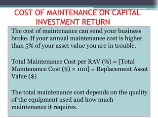 MAINTENANCE AND OCCUPATIONAL SAFETY | PPTX
