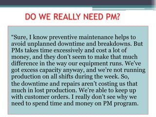 MAINTENANCE AND OCCUPATIONAL SAFETY | PPTX