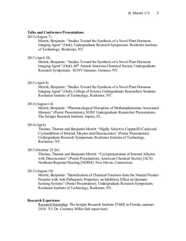 undergraduate research resumes