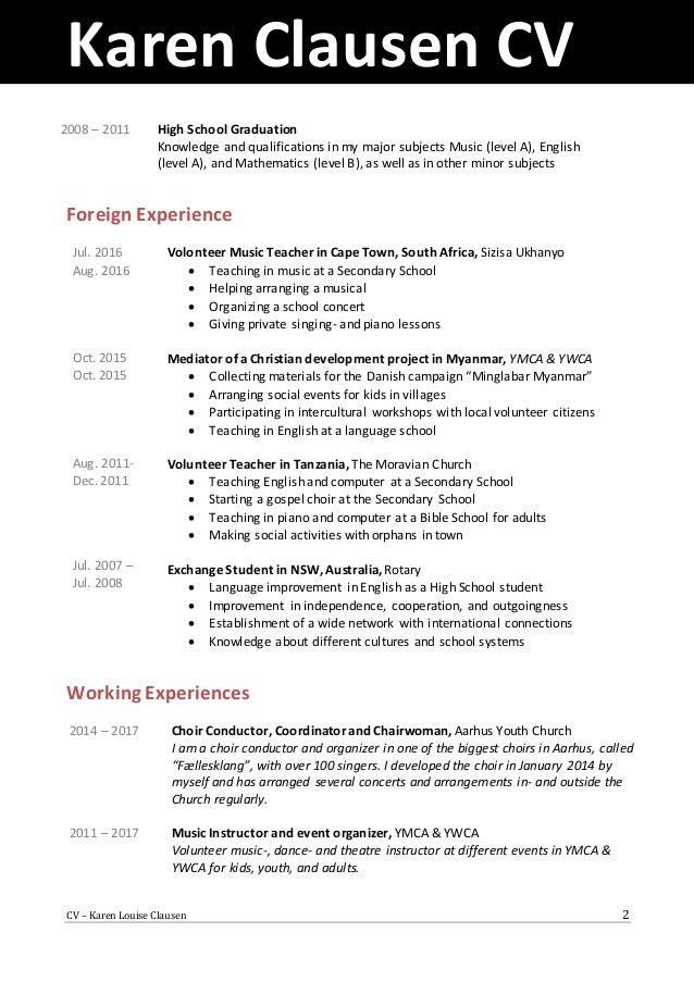 Karen S English Cv