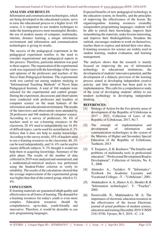 The Importance of the Use of Multimedia Technologies in the Educational ...