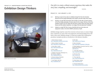 Developing Exhibit Exhibition Design Presentation & Syllabus | PDF