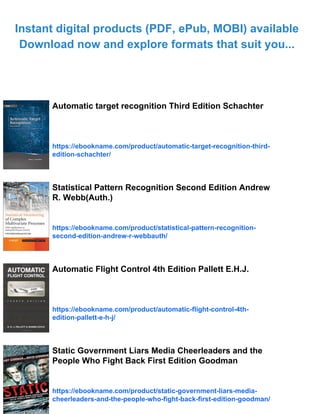 Automatic target recognition Second Edition Schachter | PDF