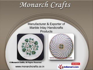 Manufacturer & Exporter of
 Marble Inlay Handicrafts
        Products
 