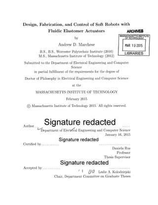 Design Fabrication And Control Of Soft Robots With Fluidic Elastomer ...