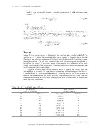 M23 Pvc Pipe Design And Installation 3rd Edition American Water Works ...