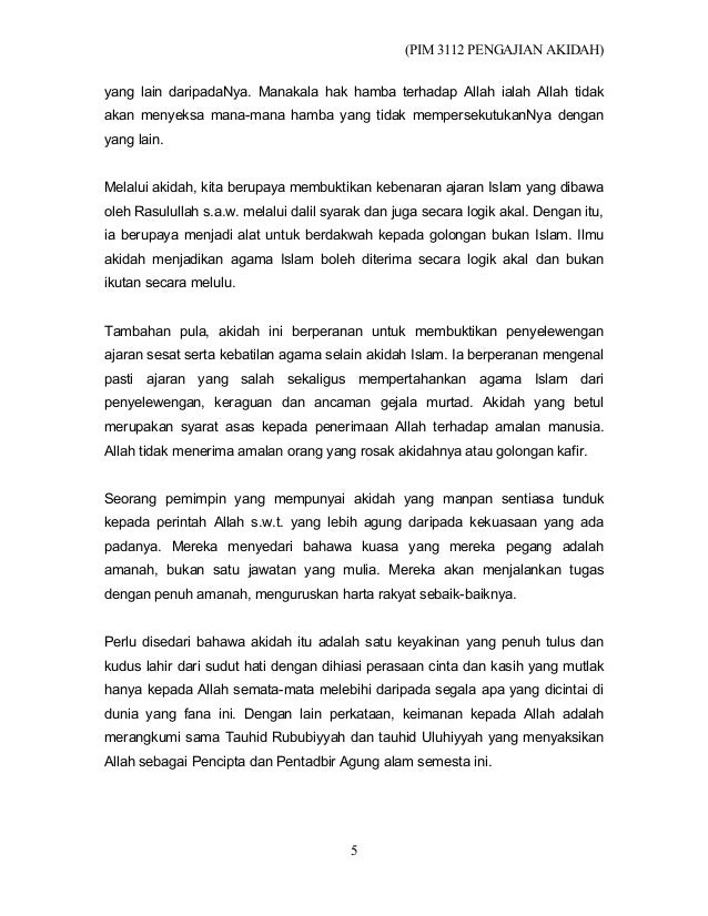 186677588 Modul Pim 3112 Pengajian Akidah