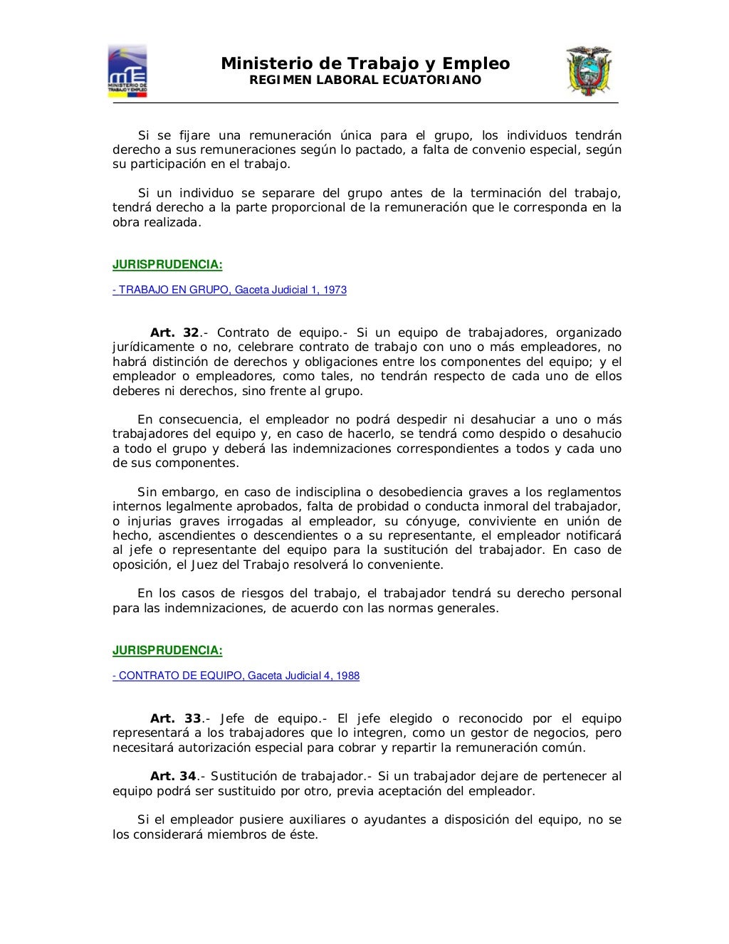 18671394 codigolaboralecuatorianoministeriodeltrabajodelecuador