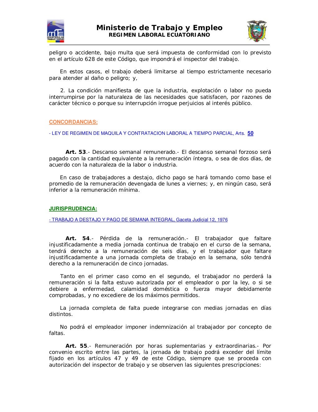 18671394 codigolaboralecuatorianoministeriodeltrabajodelecuador