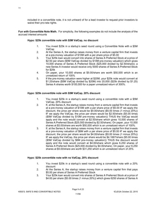 Convertible Note Conversion Example Shmalo - 2015-Convertible Note Paper and Exhibits - FINAL | PDF