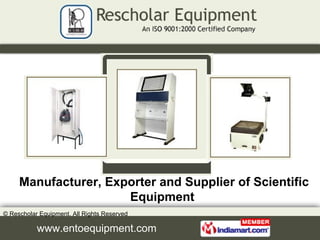 Manufacturer, Exporter and Supplier of Scientific Equipment  