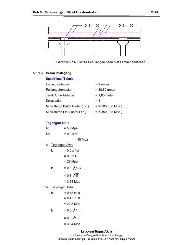 Perhitungan Jembatan