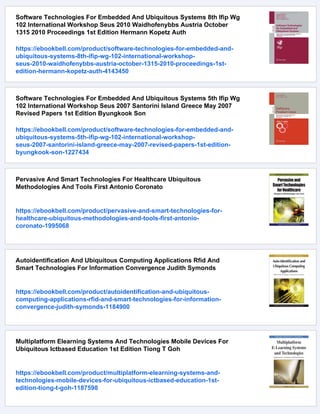 Ubiquitous Technologies For Human Development And Knowledge Management ...