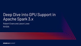 Apache Spark In Gpu , Use the Nvidia RAPIDS Accelerator for Apache ...