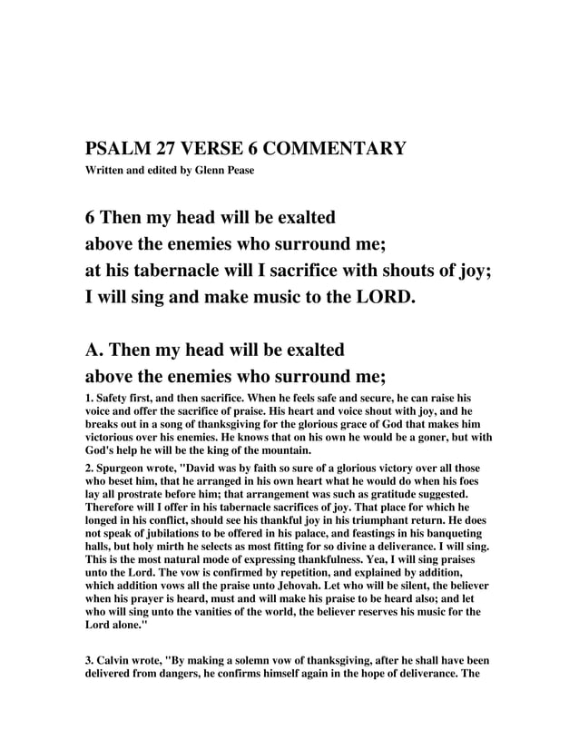 18804231 Psalm 27 verse 6 commentary PDF 18804231-psalm-27-verse-6-commentary-pdf