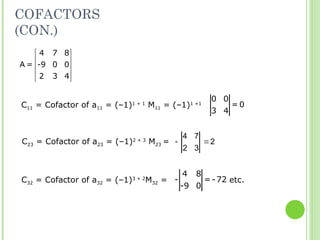 Matrices and determinants for graduation Engineering.ppt
