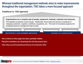 Theory of Constraints | PPT
