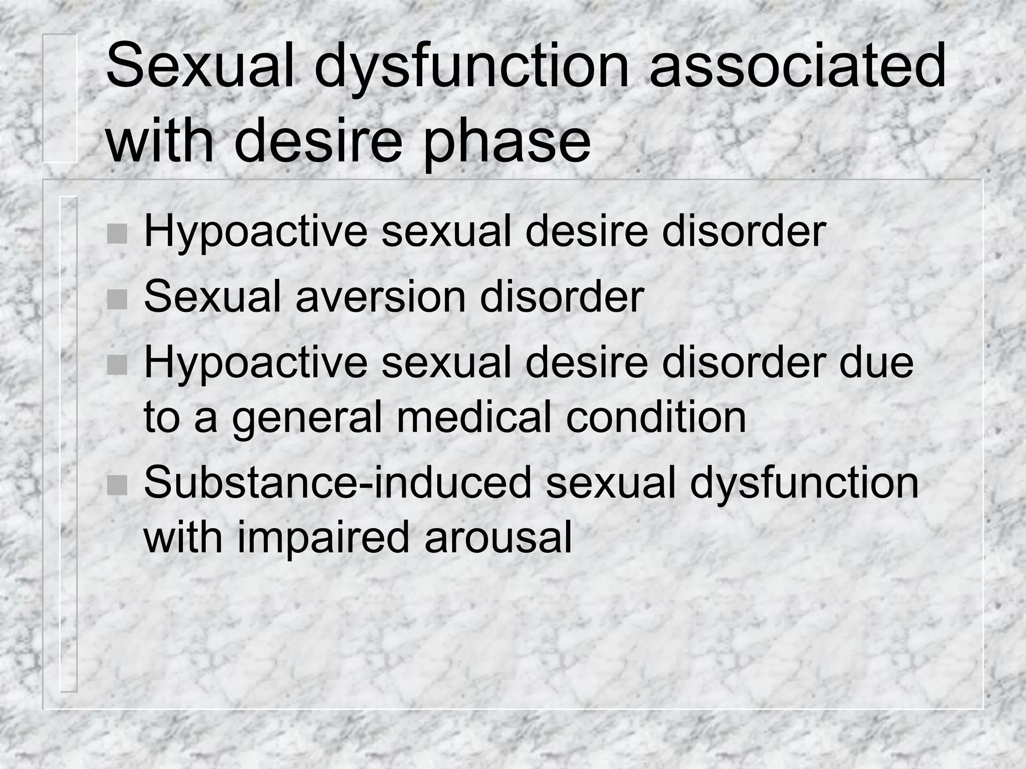 188407966 Sexual Disorders Powerpoint presentation ppt 188407966-sexual-disorders-powerpoint-presentation-ppt