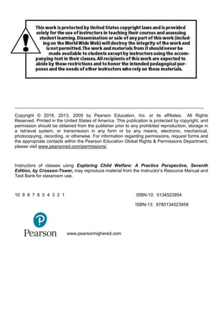 Test Bank for Exploring Child Welfare: A Practice Perspective, 7th ...