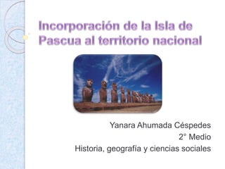 Yanara Ahumada Céspedes
2° Medio
Historia, geografía y ciencias sociales
 
