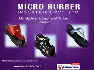 Manufacturer & Exporter of Rubber
            Footwear
 