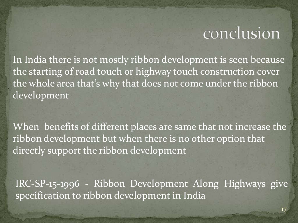 RIBBON DEVELOPMENT