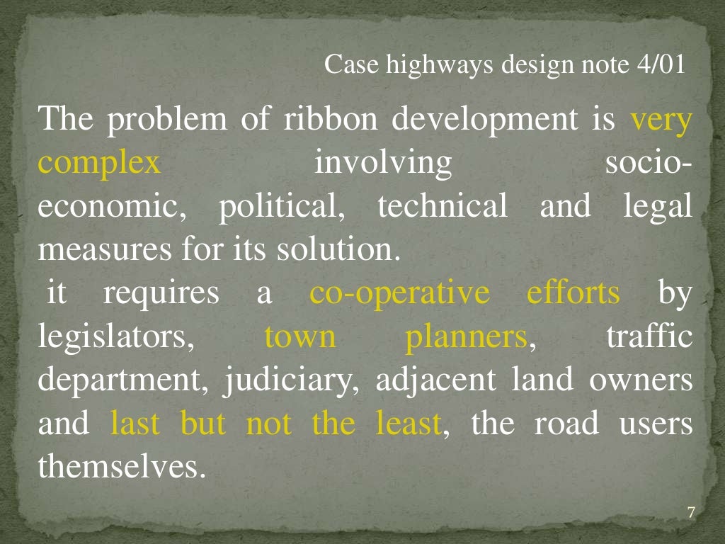 RIBBON DEVELOPMENT