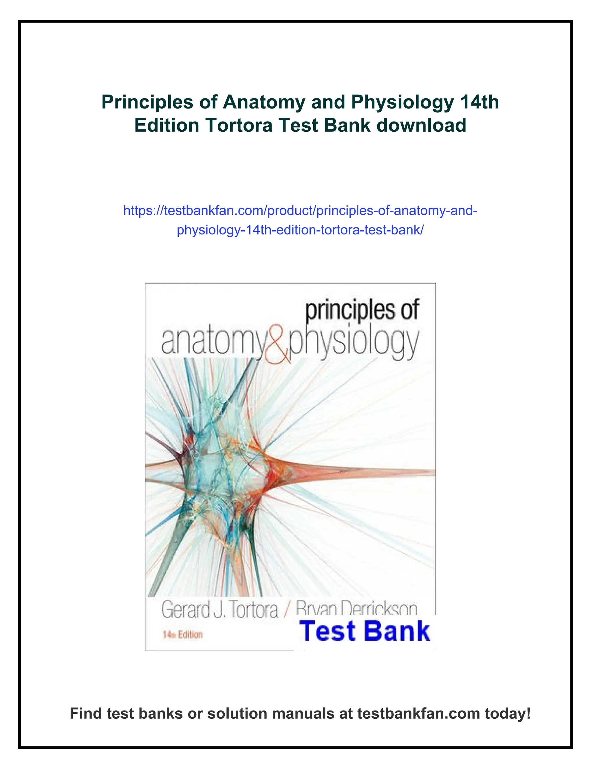 Principles of Anatomy and Physiology 14th Edition Tortora Test Bank | PDF