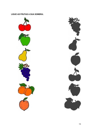 LIGUE AS FRUTAS A SUA SOMBRA:
13
 