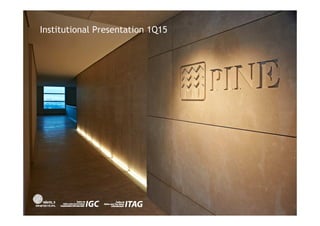 Institutional PresentationInstitutional Presentation 1Q15
 