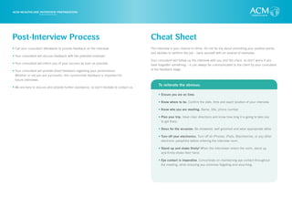 ACM healthcare Interview tips | PDF
