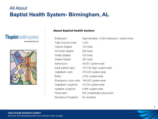 2
All About
Baptist Health System- Birmingham, AL
 