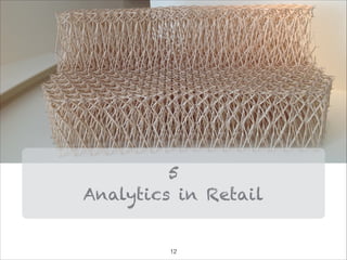 5
Analytics in Retail
!12
 