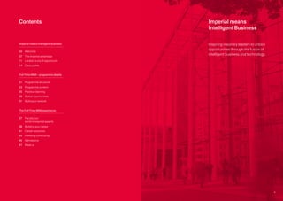 Imperial College Business School - Full-Time MBA brochure | PDF