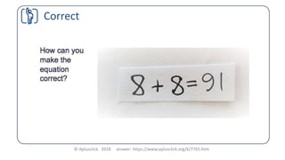 © Aplusclick 2018 answer: https://www.aplusclick.org/k/7765.htm
Correct
 