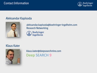 II-SDV 2016 Aleksandar Kapisoda, Klaus Kater - Deep Web Search