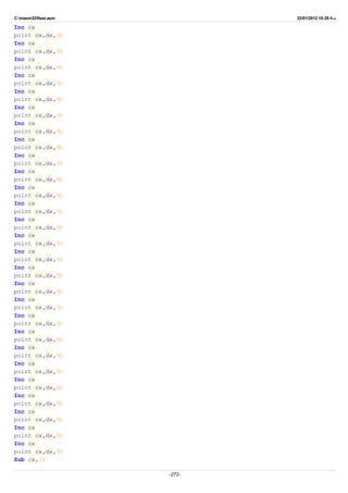 C:masm32ftest.asm 22/01/2012 10:25 ‫ب‬.‫ظ‬
Inc cx
point cx,dx,9h
Inc cx
point cx,dx,9h
Inc cx
point cx,dx,9h
Inc cx
point cx,dx,9h
Inc cx
point cx,dx,9h
Inc cx
point cx,dx,9h
Inc cx
point cx,dx,9h
Inc cx
point cx,dx,9h
Inc cx
point cx,dx,9h
Inc cx
point cx,dx,9h
Inc cx
point cx,dx,9h
Inc cx
point cx,dx,9h
Inc cx
point cx,dx,9h
Inc cx
point cx,dx,9h
Inc cx
point cx,dx,9h
Inc cx
point cx,dx,9h
Inc cx
point cx,dx,9h
Inc cx
point cx,dx,9h
Inc cx
point cx,dx,9h
Inc cx
point cx,dx,9h
Inc cx
point cx,dx,9h
Inc cx
point cx,dx,9h
Inc cx
point cx,dx,9h
Inc cx
point cx,dx,9h
Inc cx
point cx,dx,9h
Inc cx
point cx,dx,9h
Inc cx
point cx,dx,9h
Sub cx,38
-272-
 