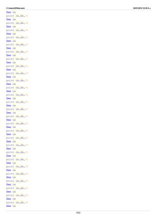 C:masm32ftest.asm 22/01/2012 10:25 ‫ب‬.‫ظ‬
Inc cx
point cx,dx,9h
Inc cx
point cx,dx,9h
Inc cx
point cx,dx,9h
Inc cx
point cx,dx,9h
Inc cx
point cx,dx,9h
Inc cx
point cx,dx,9h
Inc cx
point cx,dx,9h
Inc cx
point cx,dx,9h
Inc cx
point cx,dx,9h
Inc cx
point cx,dx,9h
Inc cx
point cx,dx,9h
Inc cx
point cx,dx,9h
Inc cx
point cx,dx,9h
Inc cx
point cx,dx,9h
Inc cx
point cx,dx,9h
Inc cx
point cx,dx,9h
Inc cx
point cx,dx,9h
Inc cx
point cx,dx,9h
Inc cx
point cx,dx,9h
Inc cx
point cx,dx,9h
Inc cx
point cx,dx,9h
Inc cx
point cx,dx,9h
Inc cx
point cx,dx,9h
Inc cx
point cx,dx,9h
Inc cx
point cx,dx,9h
Inc cx
point cx,dx,9h
Inc cx
point cx,dx,9h
Inc cx
-532-
 
