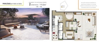 110,53m2
privativos com depósito
PRIVILÉGIOS por todos os lados.
Aqui você vai ter a segurança de um apartamento com o
espaço de uma casa. O apartamento 1º pav. com terraço
expandido tem um grande quintal privativo, onde você vai criar
vários ambientes de acordo com as suas necessidades
Perspectiva Artística do Apartamento 1º Pav. com Terraço Expandido
APARTAMENTO 1º PAV. COM TERRAÇO EXPANDIDO
DORMITÓRIOS
1 vaga1 suíte
2
A vegetação que compõe o paisagismo retratado nas perspectivas é meramente ilustrativa e apresenta porte adulto de referência. Na entrega do empreendimento, essa vegetação poderá apresentar diferenças de tamanho e porte, mas estará de acordo com o projeto paisagístico do empreendimento.
Ilustraçãoartísticadaplantacomsugestãodedecoração.Osmóveissãodedimensõescomerciaisenãofazempartedocontrato.
01
03 04
02 05
06
RUA ENGENHEIRO PRUDENTE
 