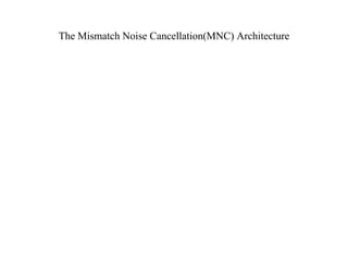 The Mismatch Noise Cancellation(MNC) Architecture
 