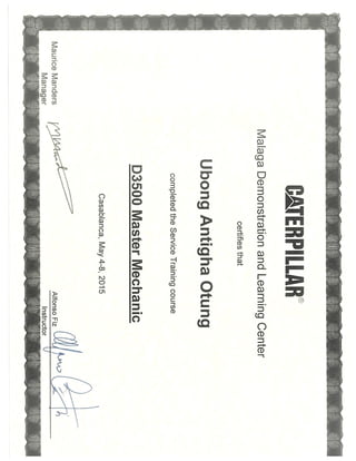 D3500 MM Certificate - Morocco