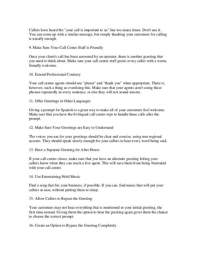 18 Call Center Greeting Tips to Live By