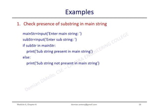 Python Programming ADP VTU CSE 18CS55 Module 2 Chapter 6 | PDF