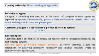 Ration Agent Approach Example 18CSC305J – Artificial Intelligence - UNIT 1.pptx