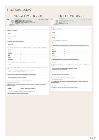 3. EXTREME USERS
N E G A T I V E U S E R P O S I T I V E U S E R
Page 21
 