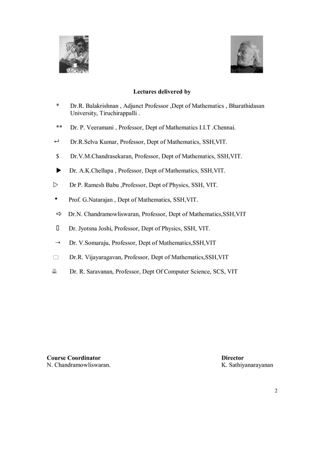 Fdp sumcourse schedule july 2009 1 pdf