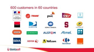 600 customers in 60 countries

 